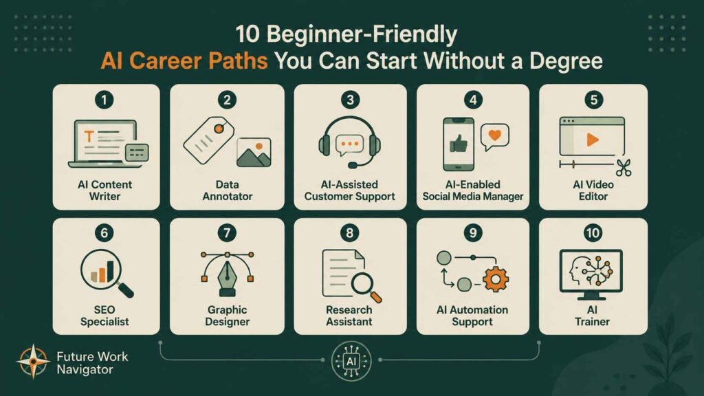 10 Best AI Careers You Can Start Today (No Degree Required) 3 AI Careers Can You Start Without a Degree