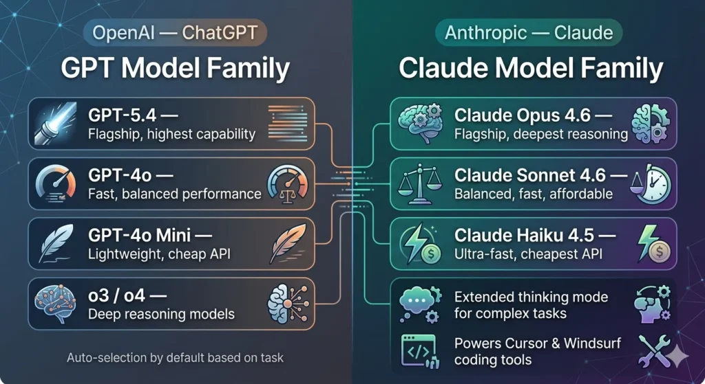 ChatGPT vs Claude AI (2026): Which Is Better for Beginners? 2 chatgpt vs claude models