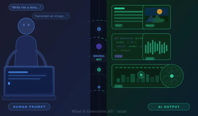 Generative AI video, image, text
