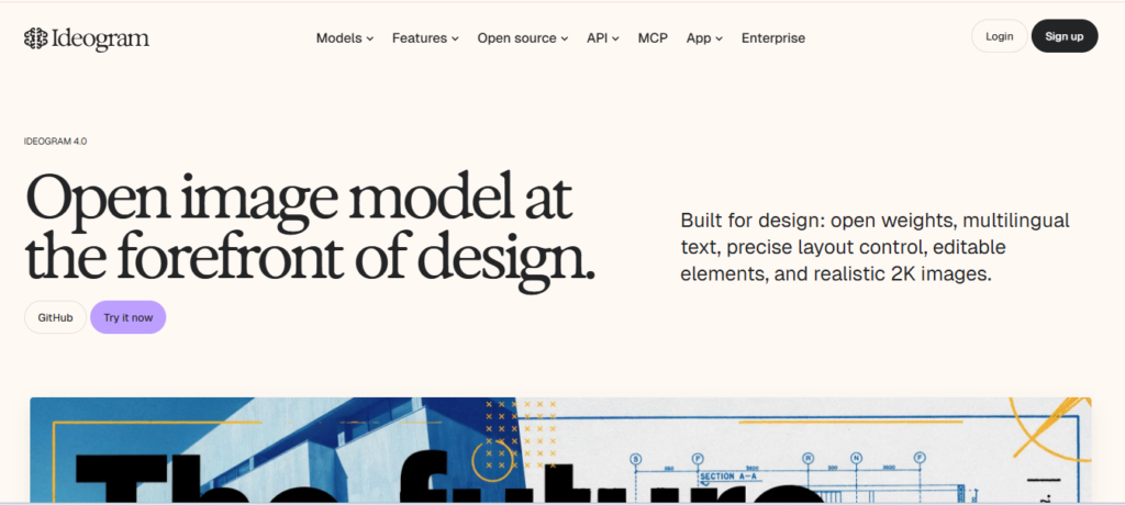 ideogram ai image generator homepage