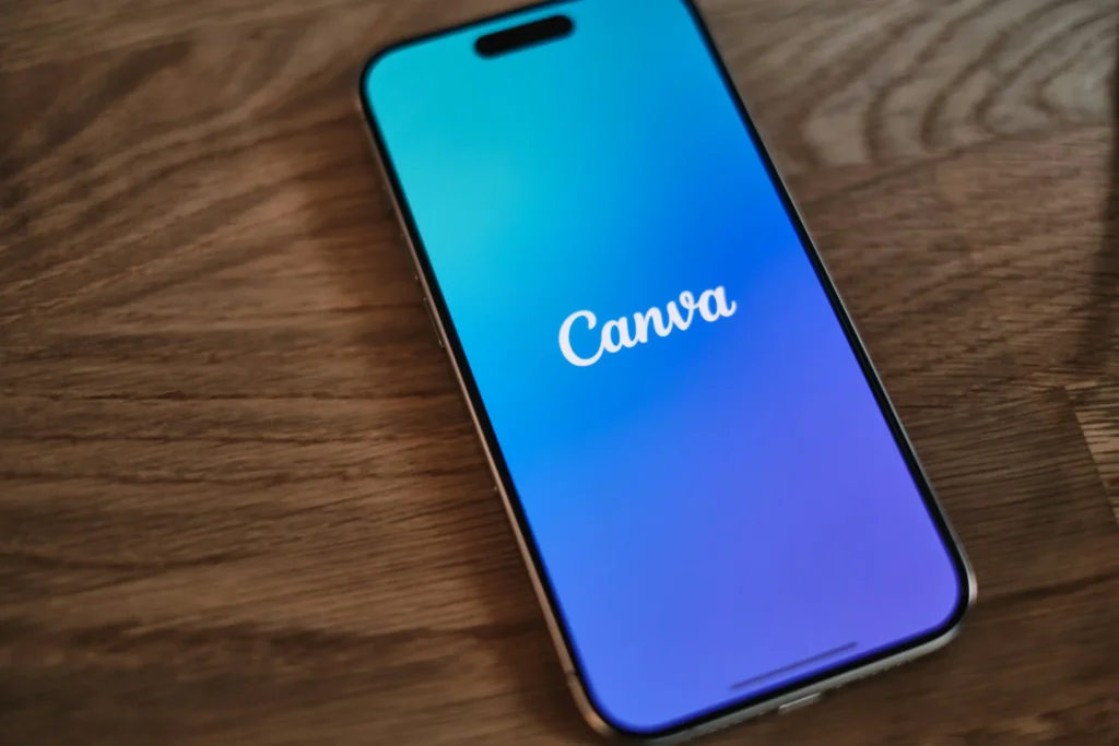 how to use AI for blogging Canva image