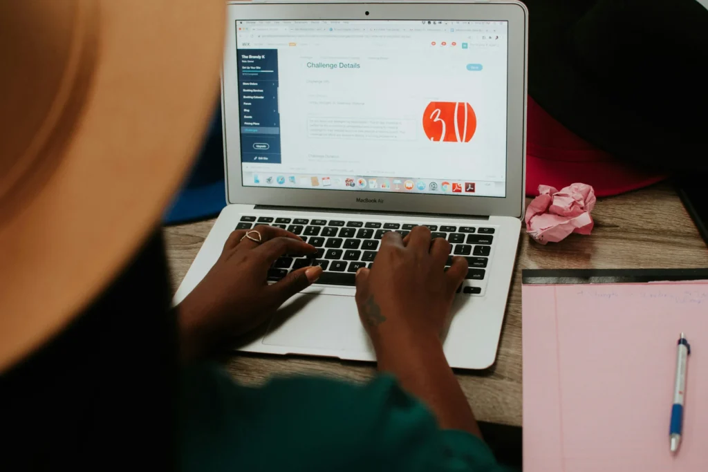 Work AI side hustle on laptop