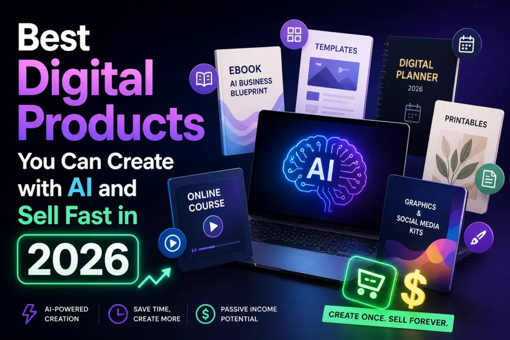Best Digital Products You Can Create with AI and Sell Fast in 2026