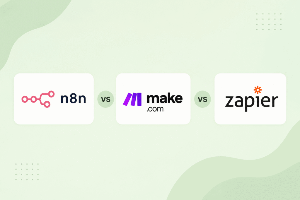 n8n vs make.com vs zapier