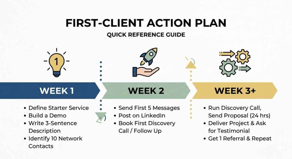 First client action plan