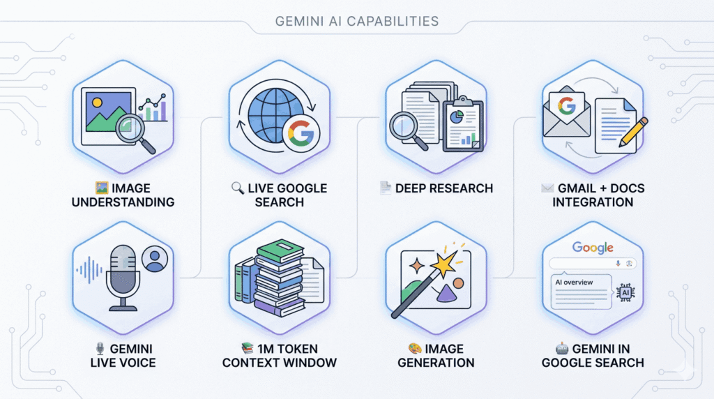 Gemini AI features