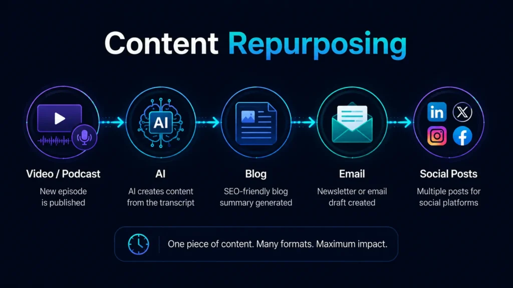 AI automation content-repurposing workflow